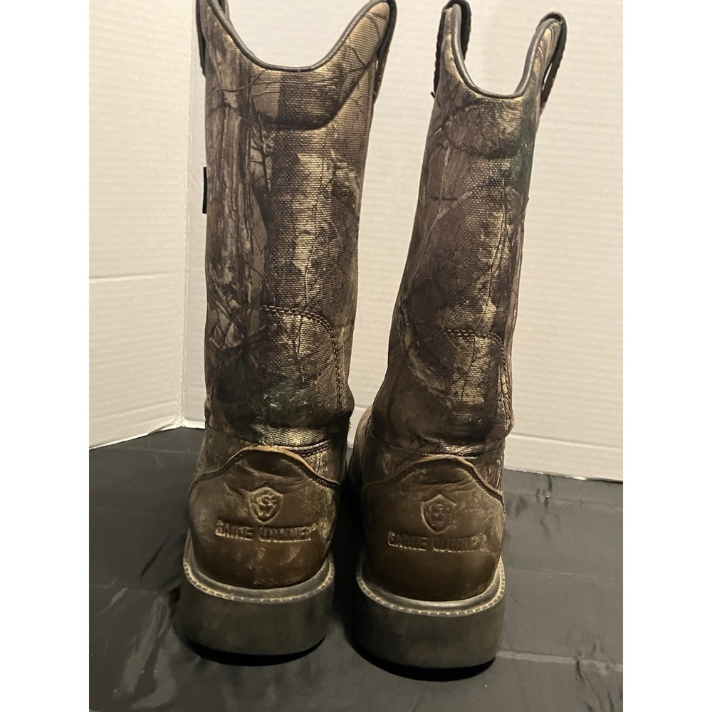 Game Winner Pull On Mens Hunting Camo Waterproof Boots US Size 8.9 Mid Calf - Picture 8 of 12